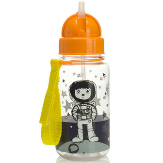 Zip &amp; Zoe Drinking Bottle with Straw Spaceman