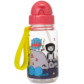 Zip &amp; Zoe Drinking Bottle with Straw Monster