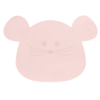 L&auml;ssig Placemat Silicone, Little Chums Mouse Rose