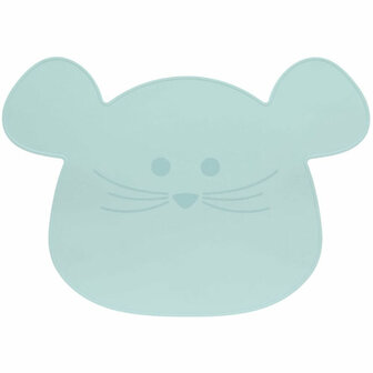 Lässig Placemat Silicone - Little Chums Mouse Blauw