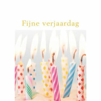 Hallmark Mini Verjaardagskaartje - Fijne Verjaardag Kaarsen 7x5 cm