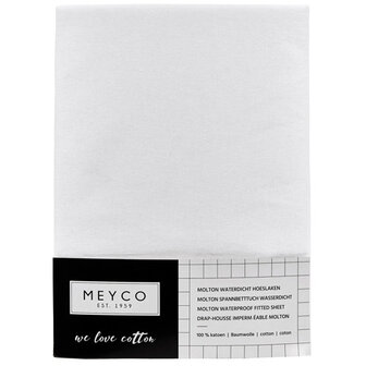 Meyco molton waterdicht hoeslaken 70x140/150 cm