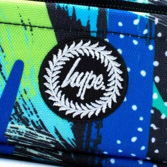 Hype Blue &amp; Green Geo Scribble Etui