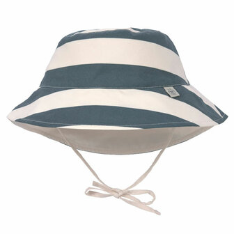 L&auml;ssig LSF Bucket Hat Block Stripes Milky/Blue