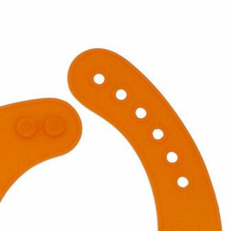 Silicone slabber oranje met verstelbare band