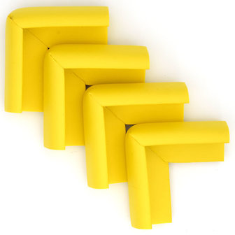 Hoekbeschermers L-vorm Geel (4 stuks)