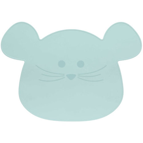 Lässig Placemat Silicone - Little Chums Mouse Blauw