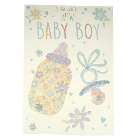 Geboortekaartje - A Beautiful New Baby Boy
