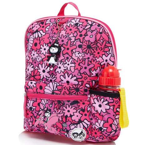 Zip & Zoe Backpack Age 3+ Floral Pink