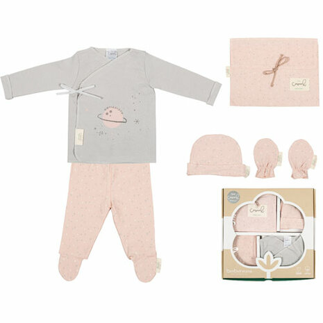 BimbiDreams Baby Newborn 5-Delige Set - Planet Pink