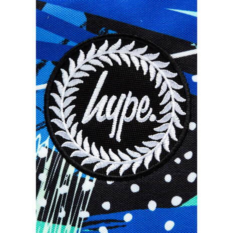 Hype Blue & Green Geo Scribble Rugzak