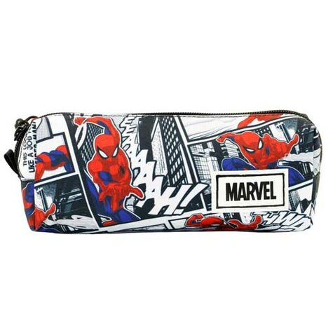 Spiderman Character Single Zipper Red Pencil Case