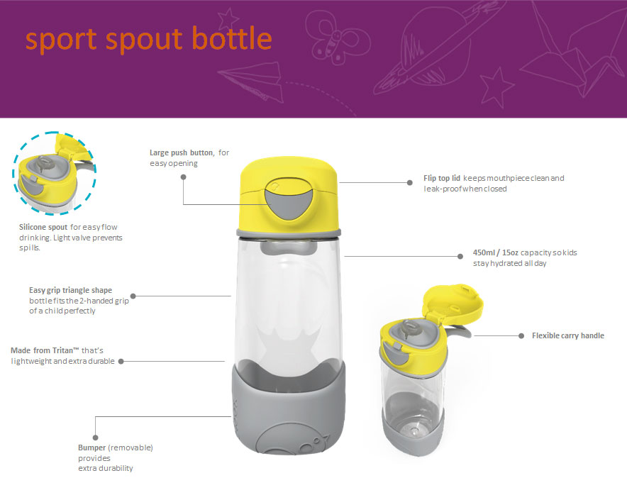 b.box Sport Spout Bottle