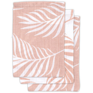 Jollein Hydrophilic Wash Mitt Nature Pale Pink 3pack Tiny Giggles