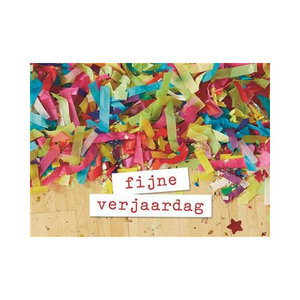 Kantine Beringstraat Specifiek Hallmark Mini Verjaardagskaartje - Fijne Verjaardag Confetti 5x7 cm - Tiny  Giggles